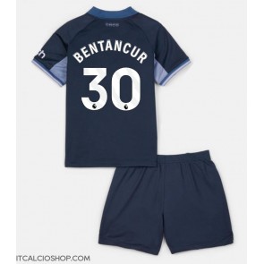 Tottenham Hotspur Rodrigo Bentancur #30 Seconda Maglia Bambino 2023-24 Manica Corta (+ Pantaloni corti)